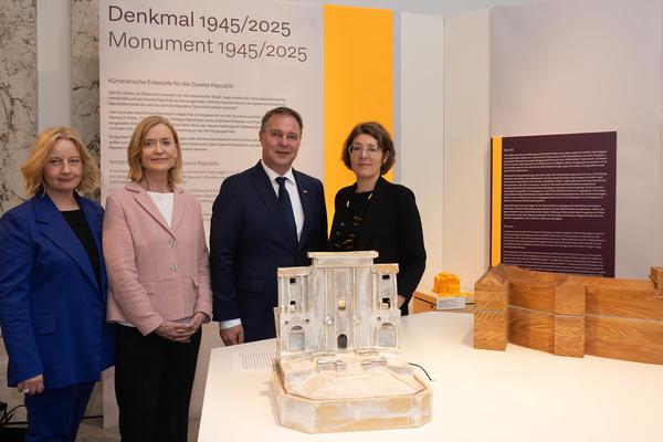 Denkmal 1945/2025. Künstlerische Entwürfe für die Zweite Republik (Haus der Geschichte Österreich, 22.4. - 23.11.2025) Foto: eSeL.at - Lorenz Seidler