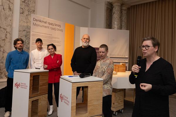 Denkmal 1945/2025. Künstlerische Entwürfe für die Zweite Republik (Haus der Geschichte Österreich, 22.4. - 23.11.2025) Foto: eSeL.at - Lorenz Seidler
