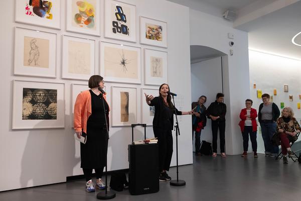DOMerstagabend: Mieze Medusa &amp; Yasmo in einer Spoken Word Performance (Dom Museum Wien, 24.4.2025) Foto: eSeL.at - Lorenz Seidler