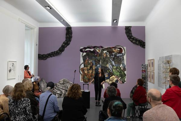 DOMerstagabend: Mieze Medusa &amp; Yasmo in einer Spoken Word Performance (Dom Museum Wien, 24.4.2025) Foto: eSeL.at - Lorenz Seidler