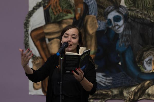 DOMerstagabend: Mieze Medusa &amp; Yasmo in einer Spoken Word Performance (Dom Museum Wien, 24.4.2025) Foto: eSeL.at - Lorenz Seidler