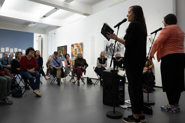 DOMerstagabend: Mieze Medusa &amp; Yasmo in einer Spoken Word Performance (Dom Museum Wien, 24.4.2025) Foto: eSeL.at - Lorenz Seidler