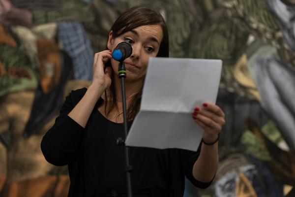 DOMerstagabend: Mieze Medusa &amp; Yasmo in einer Spoken Word Performance (Dom Museum Wien, 24.4.2025) Foto: eSeL.at - Lorenz Seidler