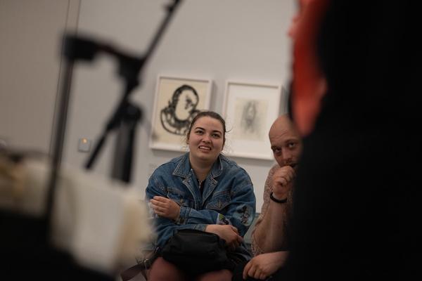 DOMerstagabend: Mieze Medusa &amp; Yasmo in einer Spoken Word Performance (Dom Museum Wien, 24.4.2025) Foto: eSeL.at - Lorenz Seidler