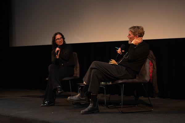 donaufestival: Jula Grillmayr im Gespräch mit Jens Balzer (Kino im Kesselhaus, 10.5.2025) Foto: eSeL.at - Lorenz Seidler