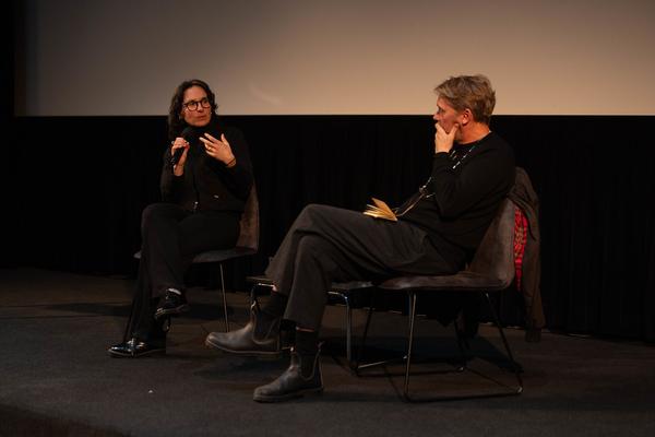 donaufestival: Jula Grillmayr im Gespräch mit Jens Balzer (Kino im Kesselhaus, 10.5.2025) Foto: eSeL.at - Lorenz Seidler