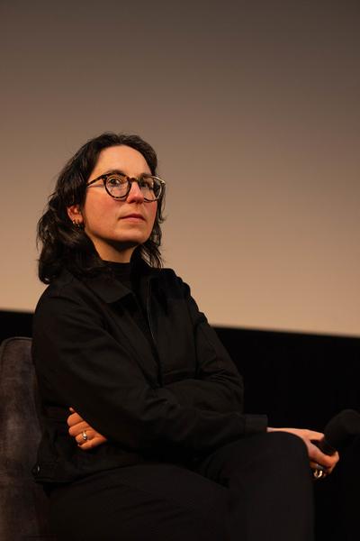 donaufestival: Jula Grillmayr im Gespräch mit Jens Balzer (Kino im Kesselhaus, 10.5.2025) Foto: eSeL.at - Lorenz Seidler