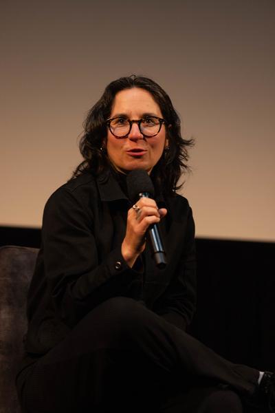 donaufestival: Jula Grillmayr im Gespräch mit Jens Balzer (Kino im Kesselhaus, 10.5.2025) Foto: eSeL.at - Lorenz Seidler
