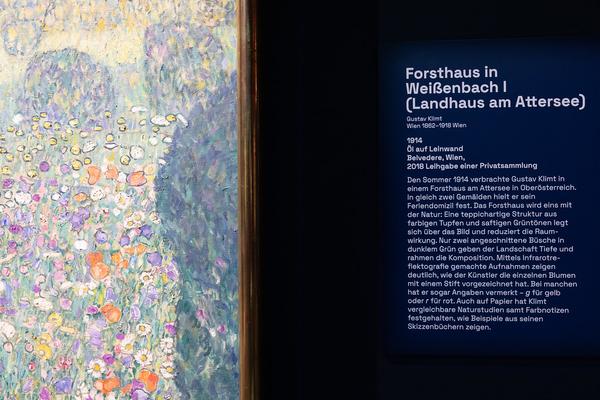Gustav Klimt ‒ Pigment &amp; Pixel (Unteres Belvedere, 19.2. - 7.9.2025) Foto: eSeL.at - Lorenz Seidler