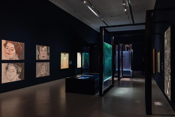 Gustav Klimt ‒ Pigment &amp; Pixel (Unteres Belvedere, 19.2. - 7.9.2025) Foto: eSeL.at - Lorenz Seidler