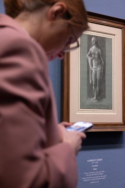 Leonardo – Dürer. Meisterzeichnungen der Renaissance auf farbigem Grund (7.3. - 9.6.2025) Foto: eSeL.at - Lorenz Seidler