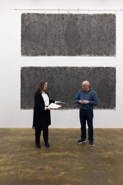 Nitsch &amp; Georg Bernsteiner &quot;Der zweite Teil der Nacht&quot; (Nitsch Foundation, 13.1. - 14.3.2025) Foto: eSeL.at - Lorenz Seidler