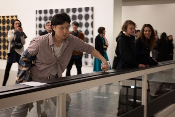 Yi-Um (June Hwajung, So Young Park, Sunggu Hong) mit Seung-Yeon Jung &amp; Yewon Park &quot;Blinking Echoes&quot; @ Performing the Line (Belvedere 21, 20.2.2025) Foto: eSeL.at - Lorenz Seidler