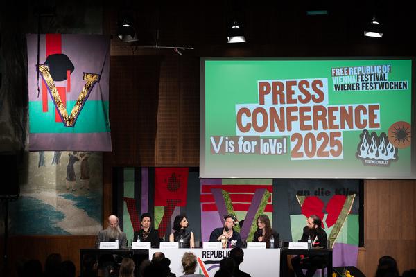 Wiener Festwochen Pressekonferenz: Republik der Liebe - &quot;V is for loVe&quot; (Funkhaus, 1.3.2025) Foto: eSeL.at - Lorenz Seidler
