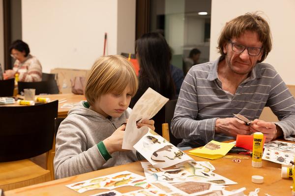 Atelier "Make a Zine!" @ Winterfest 2025 (Belvedere 21, 17.1.2025) Foto: eSeL.at - Lorenz Seidler