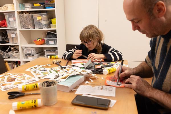 Atelier "Make a Zine!" @ Winterfest 2025 (Belvedere 21, 17.1.2025) Foto: eSeL.at - Lorenz Seidler
