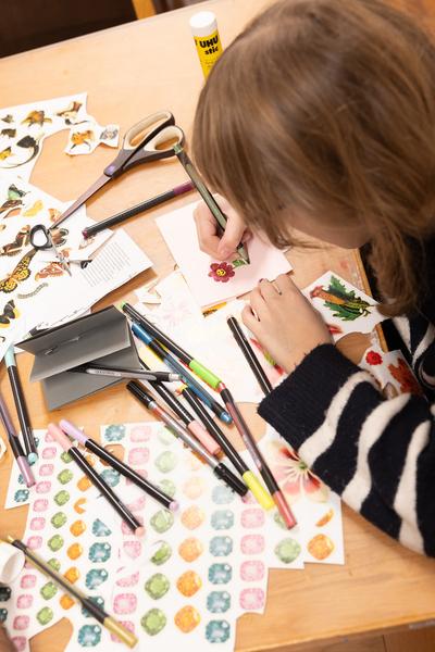 Atelier "Make a Zine!" @ Winterfest 2025 (Belvedere 21, 17.1.2025) Foto: eSeL.at - Lorenz Seidler