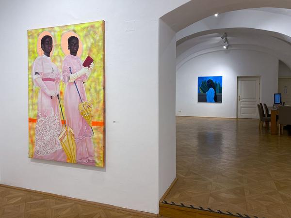 AG 18 Gallery: Johnson Ocheja, Adesola Yusuf und Damilola Opedun - Beauty and the Beholder (23.2. - 26.3.2022) Foto: eSeL.at - Zhameli Khairli