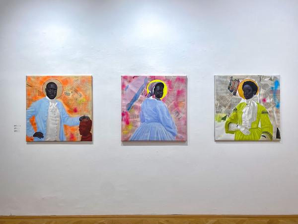 AG 18 Gallery: Johnson Ocheja, Adesola Yusuf und Damilola Opedun - Beauty and the Beholder (23.2. - 26.3.2022) Foto: eSeL.at - Zhameli Khairli