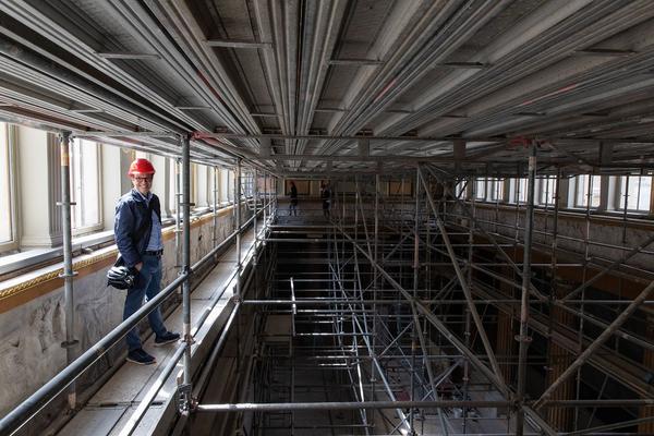 Akademie der Bildenden Künste Wien: Baustellenrundgang Schillerplatz (27.4.2020) http://www.akbild.ac.at ] | Foto: eSeL Foto: eSeL.at - Lorenz Seidler