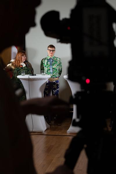 Jakob Lena Knebl & Ashley Scheirl. Pressekonferenz Österr. Pavillon @ Biennale Venedig (25.2.2020) Foto: eSeL Foto: eSeL.at - Lorenz Seidler