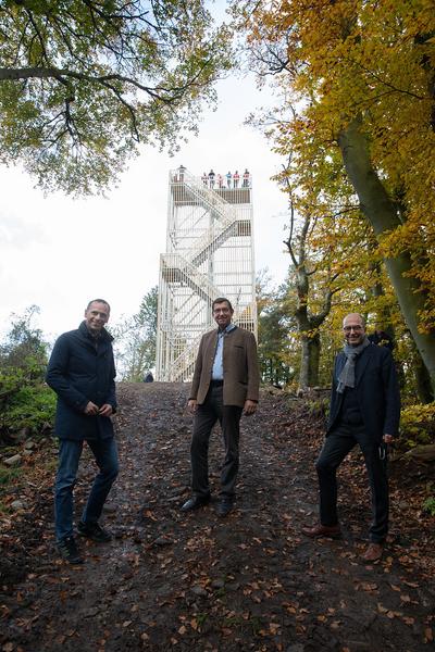 Kunst im öffentlichen Raum Niederösterreich: Aussichtsturm "Die Vierte Wand" von Eldine Heep und Klemens Schillinger am Seekopf / Rossatz (25.10.2020) https://publicart.at/de/kalender/?pid=1022 | Foto: eSeL Foto: eSeL.at - Lorenz Seidler