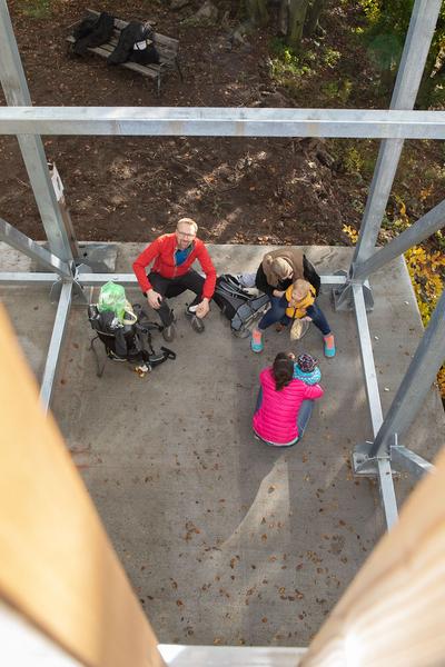 Kunst im öffentlichen Raum Niederösterreich: Aussichtsturm "Die Vierte Wand" von Eldine Heep und Klemens Schillinger am Seekopf / Rossatz (25.10.2020) https://publicart.at/de/kalender/?pid=1022 | Foto: eSeL Foto: eSeL.at - Lorenz Seidler