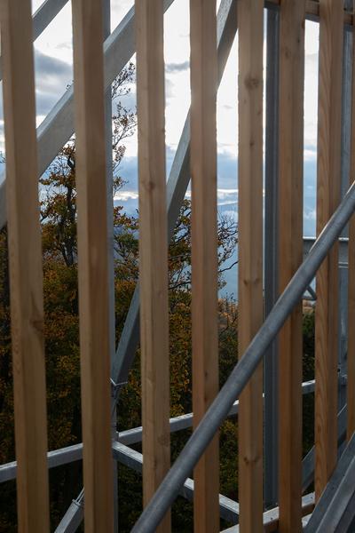 Kunst im öffentlichen Raum Niederösterreich: Aussichtsturm "Die Vierte Wand" von Eldine Heep und Klemens Schillinger am Seekopf / Rossatz (25.10.2020) https://publicart.at/de/kalender/?pid=1022 | Foto: eSeL Foto: eSeL.at - Lorenz Seidler