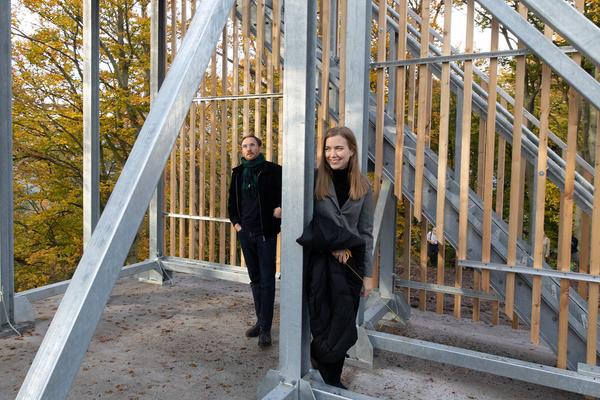 Kunst im öffentlichen Raum Niederösterreich: Aussichtsturm "Die Vierte Wand" von Eldine Heep und Klemens Schillinger am Seekopf / Rossatz (25.10.2020) https://publicart.at/de/kalender/?pid=1022 | Foto: eSeL Foto: eSeL.at - Lorenz Seidler