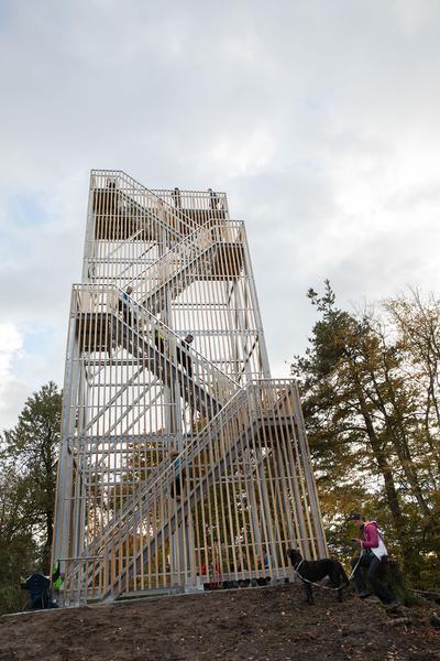 Kunst im öffentlichen Raum Niederösterreich: Aussichtsturm "Die Vierte Wand" von Eldine Heep und Klemens Schillinger am Seekopf / Rossatz (25.10.2020) https://publicart.at/de/kalender/?pid=1022 | Foto: eSeL Foto: eSeL.at - Lorenz Seidler