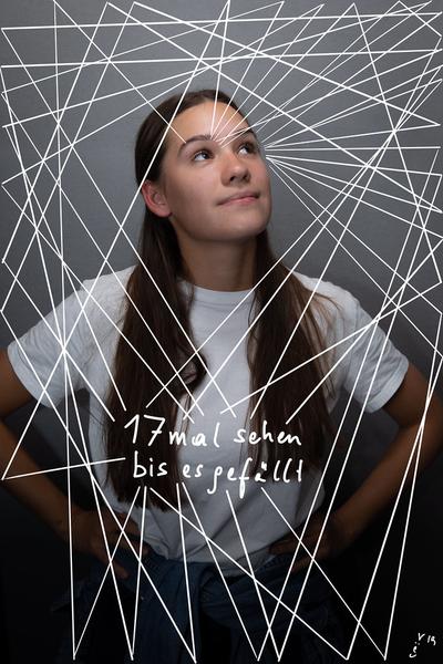 Schutzpatronin für "17x sehen bis es gefällt" // eSeL "Kunst Bekenntnis Box" (27.9.2019, MQ @ Vienna Contemporary) | Foto: eSeL Foto: eSeL.at - Lorenz Seidler