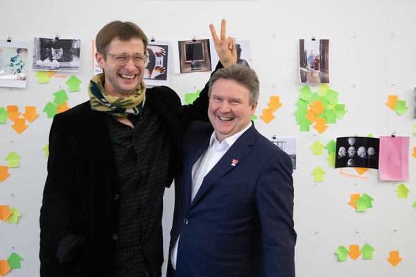 FOTO WIEN: Besuch Bürgermeister Michael Ludwig (Festivalzentrale, 6.4.2019) Foto: eSeL Foto: eSeL.at - Nils Gabriel