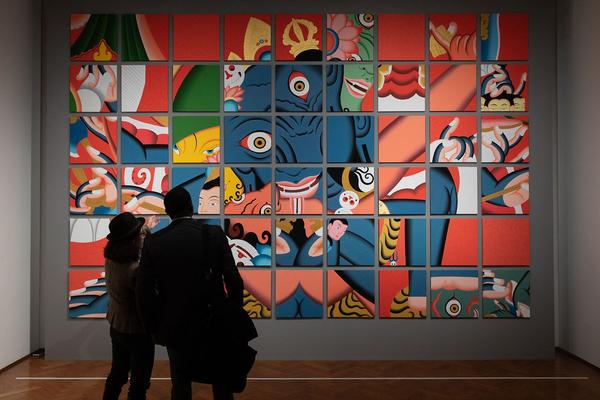 Vienna Art Week 2019: Nepal Art Now. Direktorenführung mit Christian Schicklgruber (flat 1, 19.11.2019) https://www.viennaartweek.at | Foto: eSeL Foto: eSeL.at - Lorenz Seidler