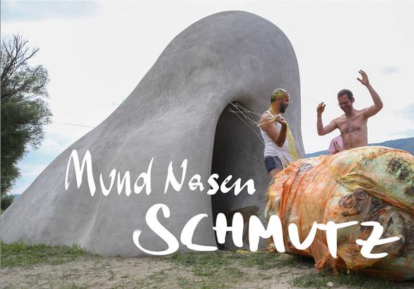 Mund Nasen SCHMUTZ: 
Textbild eSeL: Eröffnung Gelatin Wachauer Nase  (Kunst im öffentlichen Raum NÖ, St. Lorenz, 2014)