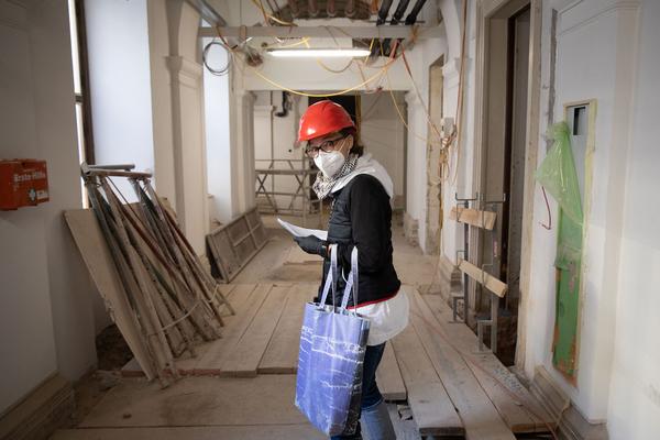 Akademie der Bildenden Künste Wien: Baustellenrundgang Schillerplatz (27.4.2020) http://www.akbild.ac.at ] | Foto: eSeL Foto: eSeL.at - Lorenz Seidler