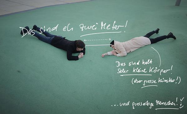 eSeL Textbild: Veronika Dirnhofer & Alfredo Barsuglia "Forma" (flat 1 Eröffnung, 12.2.2021) https://esel.at/termin/108158 | Foto: eSeL (auf Thomas C. Dirnhofer)