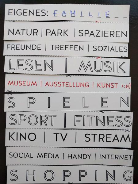 FreizeitPrioritäten: …  | eSeL & „Recht auf Museum?“