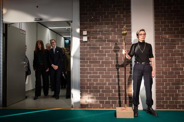 Akademie der Bildenden Künste Wien: Inauguration Rektorat Johan F. Hartle (23.1.2020) https://www.akbild.ac.at/Portal/organisation/uber-uns/news/inauguration-des-neuen-rektorats-der-akademie-der-bildenden-kuenste-wien | Foto: eSeL Foto: eSeL.at - Lorenz Seidler