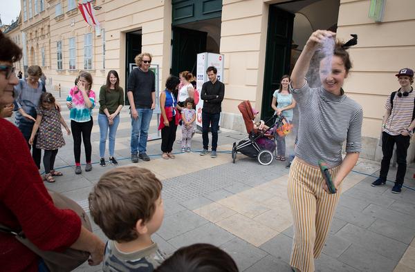 MuseumsQuartier: Komm nach Schnackihuma - KinderKulturParcours (Dschungel Wien, 15.6.2018) https://www.mqw.at/programm/kinderkulturparcours | Foto: eSeL Foto: eSeL.at - Lorenz Seidler