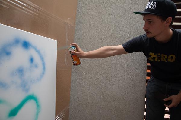 MuseumsQuartier: Bunny in the house (Street Art/Graffiti Workshop) @ Q21 - KinderKulturParcours (16.6.2018) https://www.mqw.at/programm/kinderkulturparcours | Foto: eSeL Foto: eSeL.at - Lorenz Seidler