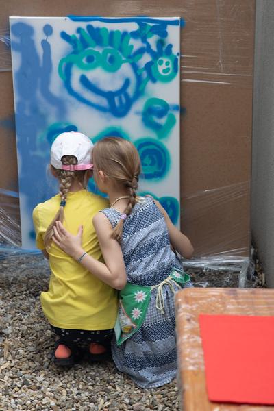 MuseumsQuartier: Bunny in the house (Street Art/Graffiti Workshop) @ Q21 - KinderKulturParcours (16.6.2018) https://www.mqw.at/programm/kinderkulturparcours | Foto: eSeL Foto: eSeL.at - Lorenz Seidler