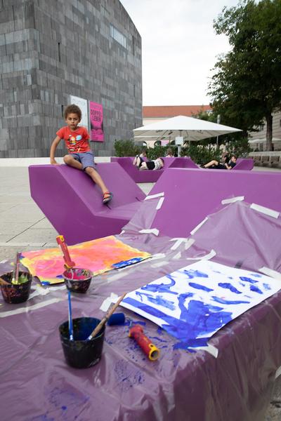 MuseumsQuartier: Zauber Farben Malstation - KinderKulturParcours (16.6.2018) https://www.mqw.at/programm/kinderkulturparcours | Foto: eSeL Foto: eSeL.at - Lorenz Seidler
