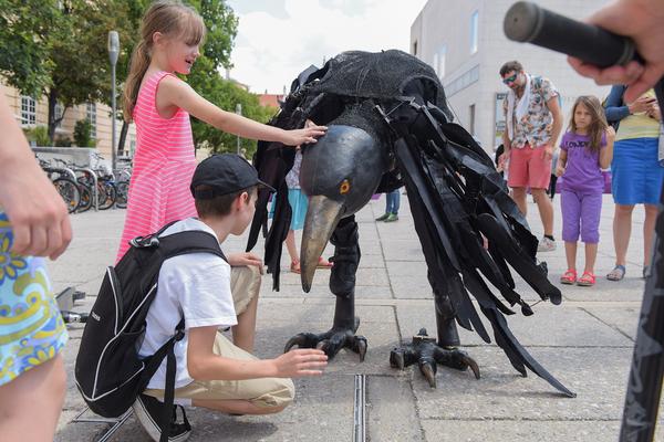 MuseumsQuartier:  Der Vogel Ramiri  - KinderKulturParcours (17.6.2018) https://www.mqw.at/programm/kinderkulturparcours | Foto: eSeL.at - Joanna Pianka Foto: eSeL.at - Joanna Pianka