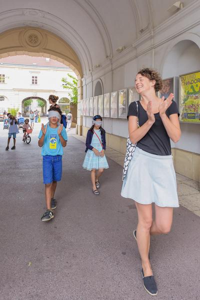 MuseumsQuartier: Blindenführung durchs MQ (via Architekturzentrum Wien, 17.6.2018) https://www.mqw.at/programm/kinderkulturparcours | Foto: eSeL.at - Joanna Pianka Foto: eSeL.at - Joanna Pianka