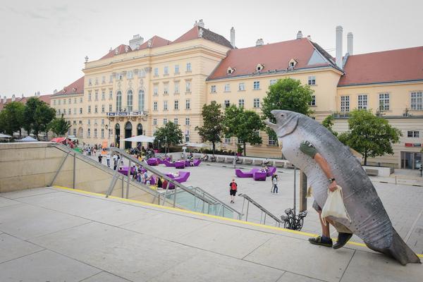 MuseumsQuartier: Mythen*Monster*Mischwesen (MQ Innenhof, 17.6.2018) https://www.mqw.at/programm/kinderkulturparcours | Foto: eSeL.at - Joanna Pianka Foto: eSeL.at - Joanna Pianka