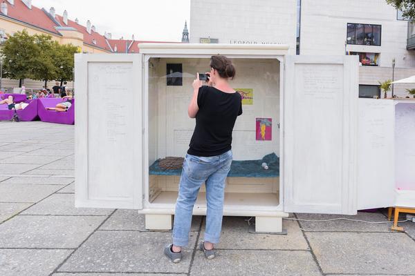 MuseumsQuartier: Mythen*Monster*Mischwesen (MQ Innenhof, 17.6.2018) https://www.mqw.at/programm/kinderkulturparcours | Foto: eSeL.at - Joanna Pianka Foto: eSeL.at - Joanna Pianka