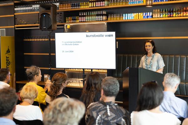 Kunsthalle Wien: Programmpräsentation mit Direktorin Michelle Cotton (26.6.2024) Foto: eSeL.at - Lorenz Seidler Foto: eSeL Lorenz Seidler