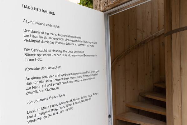 MuseumsQuartier Wien: Haus des Baumes (MQ Vorplatz / Mariahilfer Straße, seit 6.6.2023) Foto: eSeL.at - Lorenz Seidler Foto: eSeL Lorenz Seidler