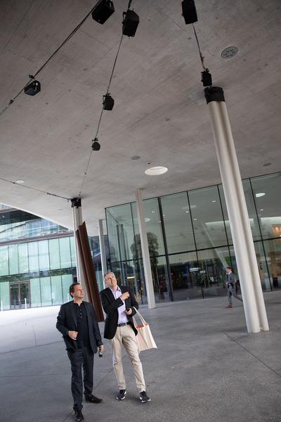 Erste Campus: Rupert Huber - Walking Music (Eröffnung, 7.6.2019, Dauer 7.-28.6.2019) http://www.erstestiftung.org/de/event/walking-music/ |  Foto: eSeL Foto: eSeL.at - Lorenz Seidler