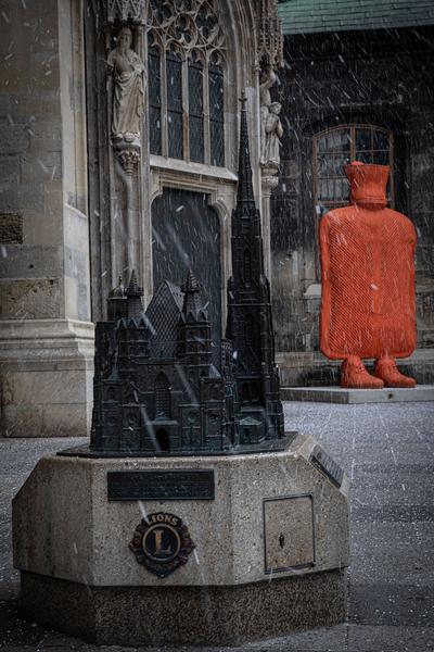 Stephansdom: Billi Thanner - Himmelsleiter  (4.4. - 31.5.2021) https://www.dompfarre.info/Pfarrgruppen/Kulturelle_Gruppen/Kunst_im_Dom/Himmelsleiter.html | Foto: eSeL Foto: eSeL.at - Lorenz Seidler